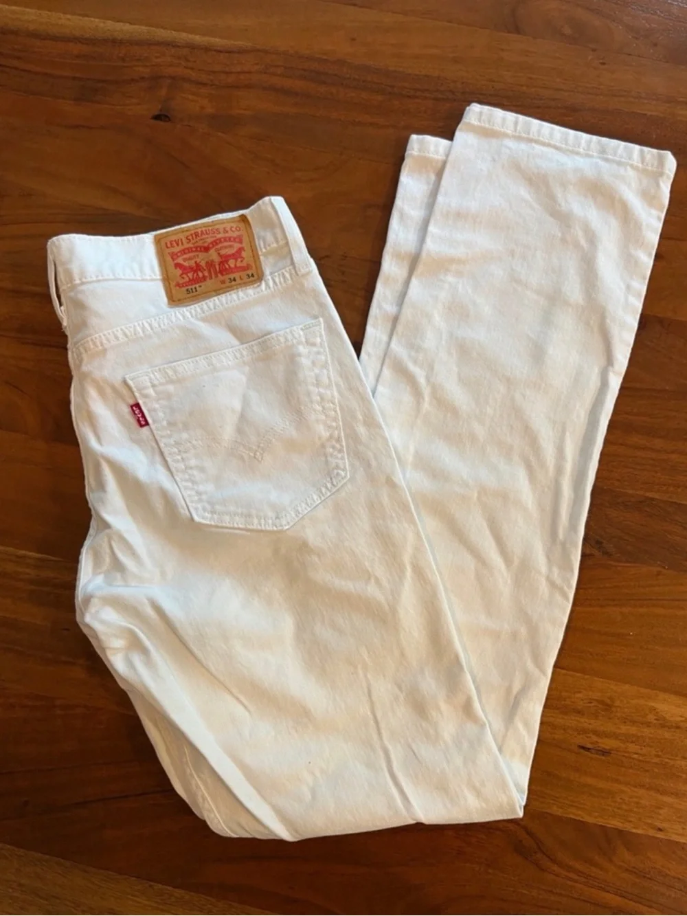 Levi's 511 White Slim Fit Men's Jeans in 34x34
